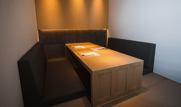Private room with hori-gotatsu sunken seating (seats four)
